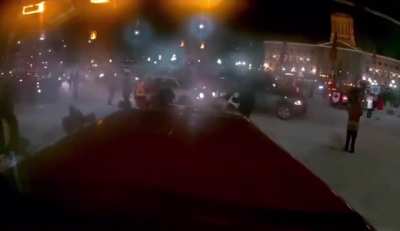 Vehicle runs over protestors at Winnipeg Freedom Convoy
