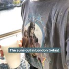Suns out in London today