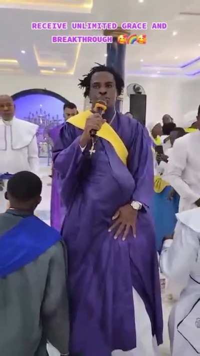 Pastor Casts Away Demons Under His Robe