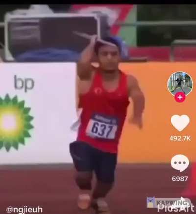 At the olympics? Oh!