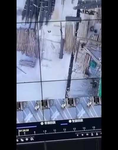 Metal rod accident.