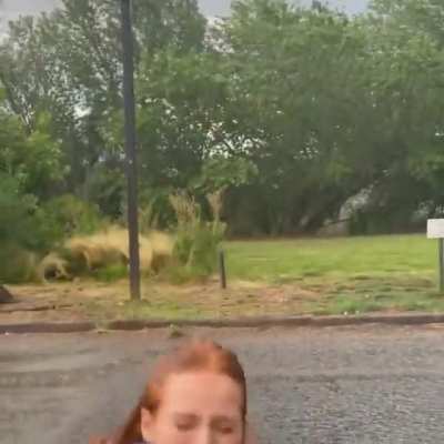 Having fun in the rain