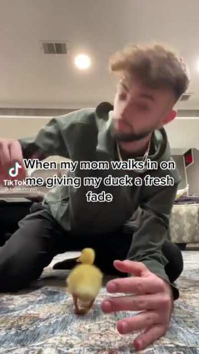 When mom walks in