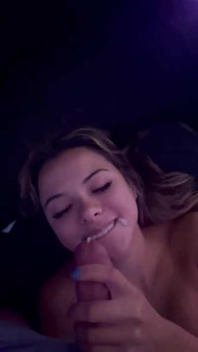 Heat of the moment video, but I just wanted to feel his cum on my face