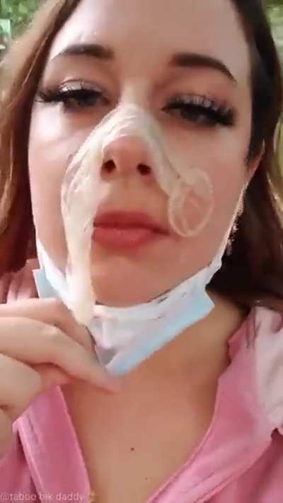 Having a snack while staying protected 