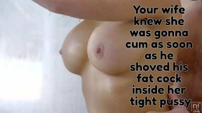 Wifey loves shower sex...with other men