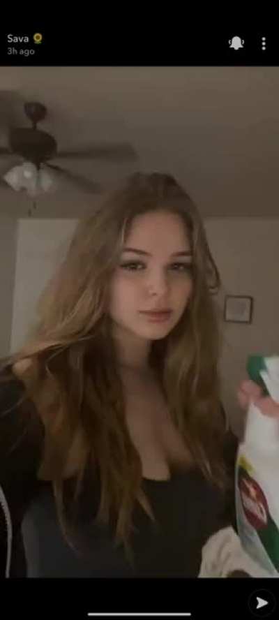 From her Snap story