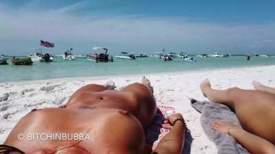 On the beach