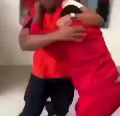 Kid pulls out nunchucks to defend himself from bully