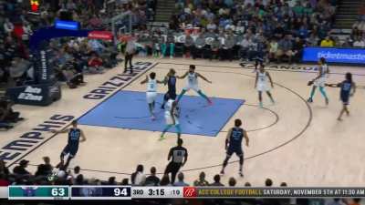 [Highlight] Ja goes behind the back to feed Clarke an And-1