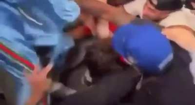 Man was trying to bite him like a dog lmfao