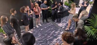 Taylor Swift's team reaction to receiving bonuses during The Eras Tour. She gave them a bonu after every leg of the tour.