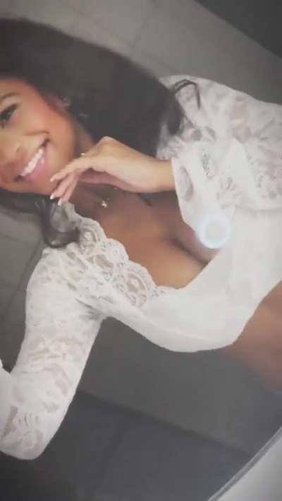 She is proudl showing