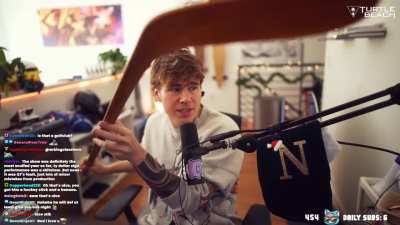 Nick's stick.
