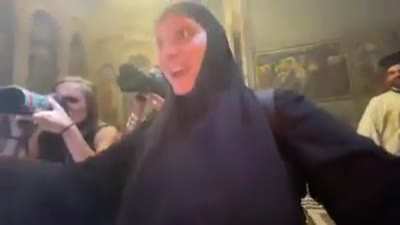 Allegedly ,holy light wont burn you.dont try this at home ,folks