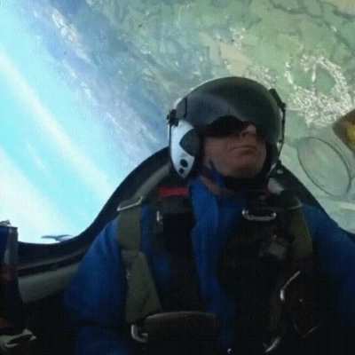 How you pour your own drink during an aileron roll