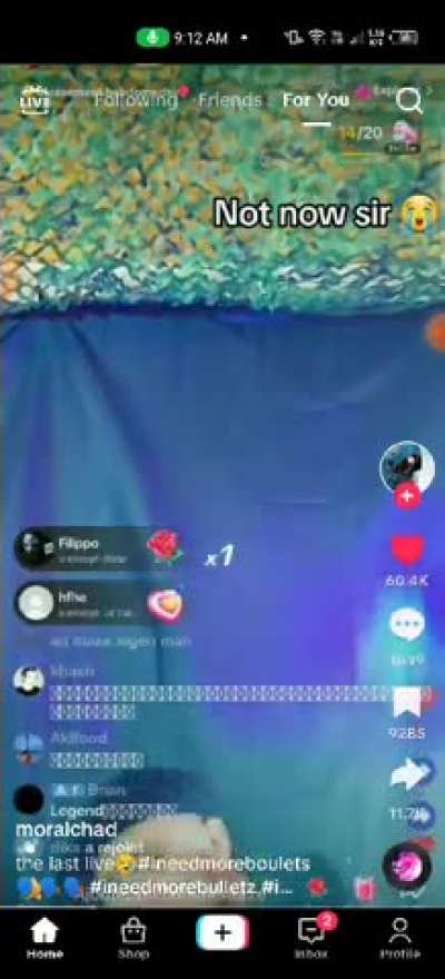 His last stream😭