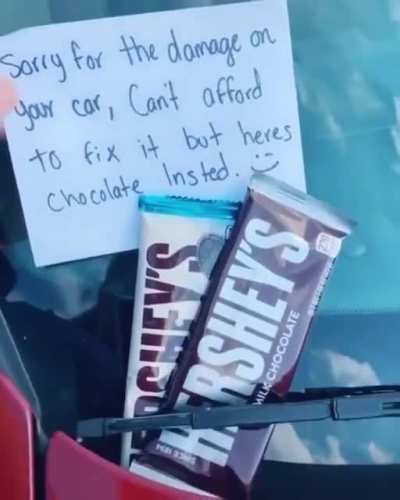 And with eight or nine chocolate bars you can pay for a brand new car