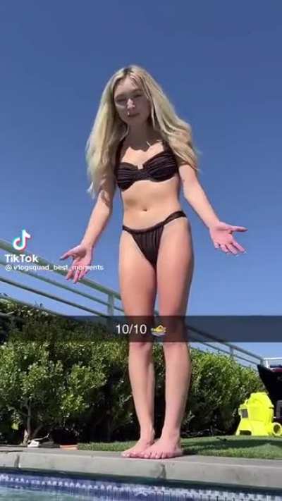 Tay at the pool