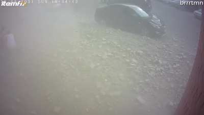 it's raining bricks
