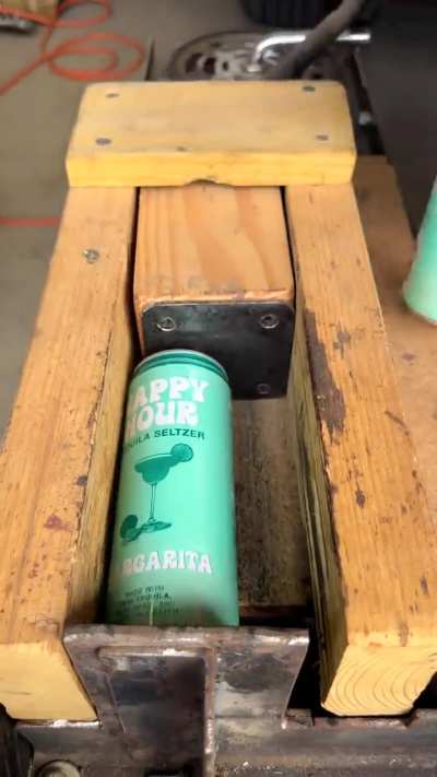 Crushing Empty Cans