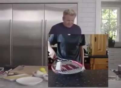 BUt he's not cooking