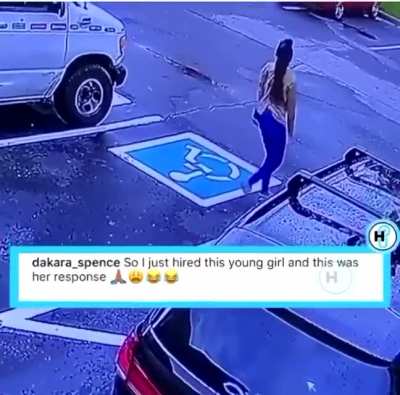 She just got hired