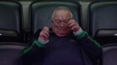 Grandpa watches his grandson make his NHL debut