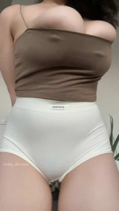 It was hard for me, but I got my big tits to jump out