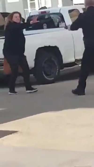 She possessed the cop forcing him to pull the trigger