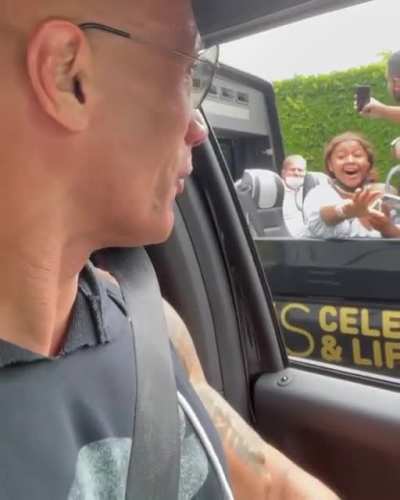 The Rock Surprises A Tour Bus Looking To Catch A Glimpse Of The Rock...
