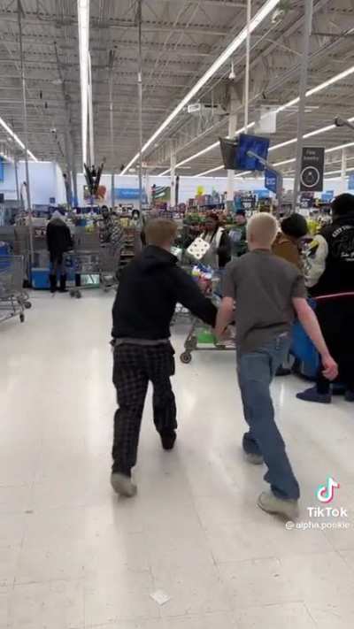 Screaming in a walmart