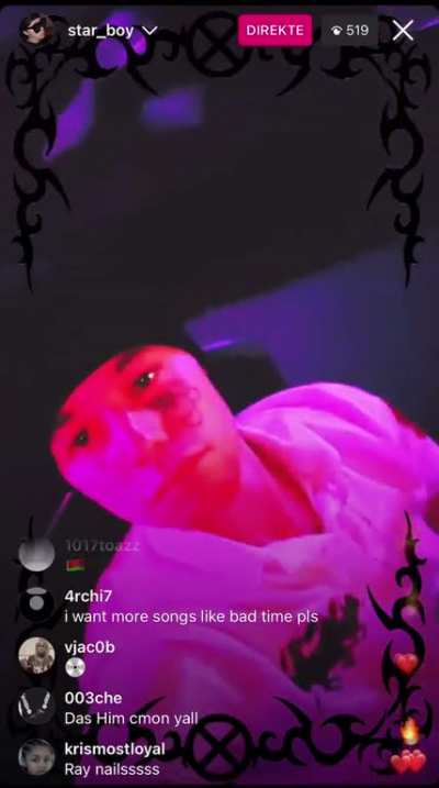 IG Live February 14th