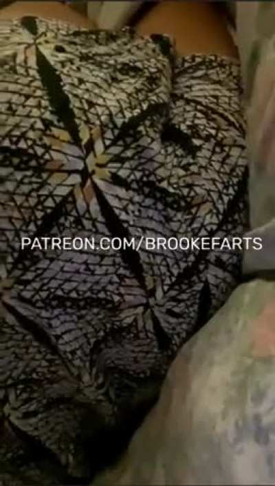 Farting in my new dress 😈😈 Would you come in lay with me? (Patreon link in bio for more videos)