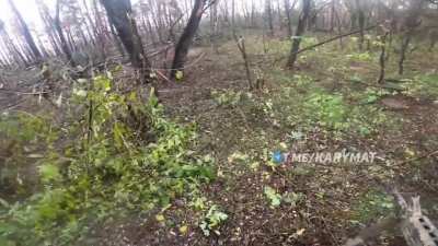 Headcam footage from a Ukrainian marine in a skirmish versus Russian soldiers on the left bank of Dnipro river recently