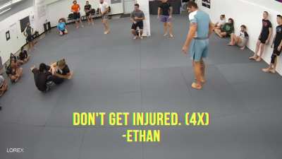 Nora Schultz accidentally breaks a man's leg with a Z-Lock in a BJJ match.
