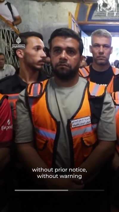 Funeral prayers were held at Gaza City’s Saint Porphyrius Greek Orthodox Church for a Palestinian mother and daughter who were among five killed in an overnight Israeli airstrike on an apartment