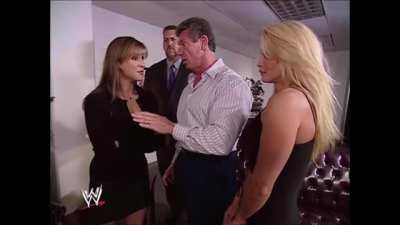 Sable and Stephanie McMahon from WWE. Two sexy busty babes.