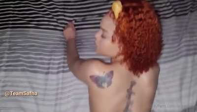 Lightskin ebony backshots
