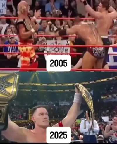 John Cena received the same respect that he gave to Hulk Hogan ❤️💛❤️💛🇺🇸 
#LastTimeIsNow #GOAT #Cenation