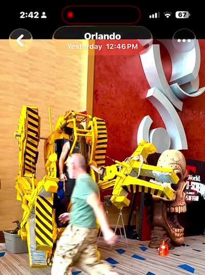 Our Life-size Replica  Aliens Caterpillar P-5000 Power Loader at Spooky Empire 2025.