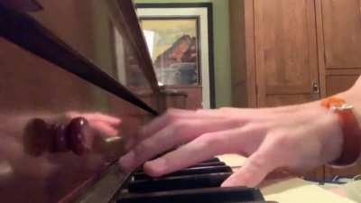 I’m doing a piano cover of The Top by Ken Blast. Here’s the main riff. I think it’s pretty good!
