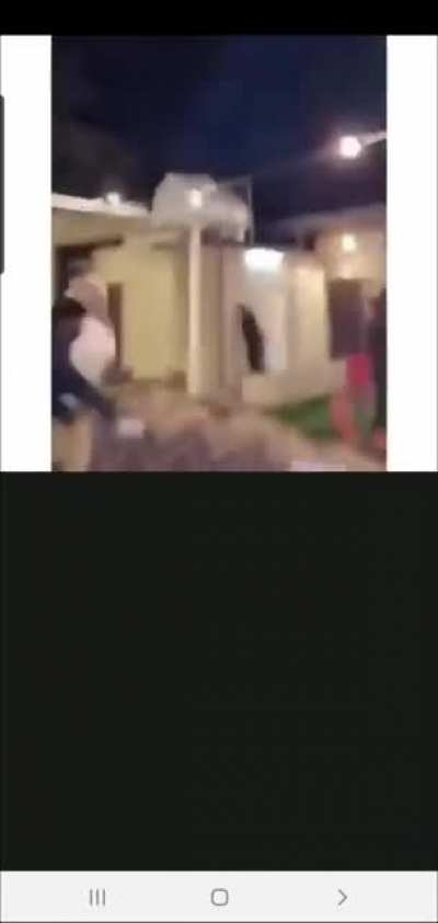 A small bull destroys a meeting