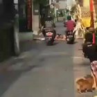 He blocked the road