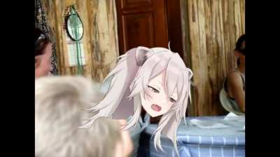 Botan yelling 