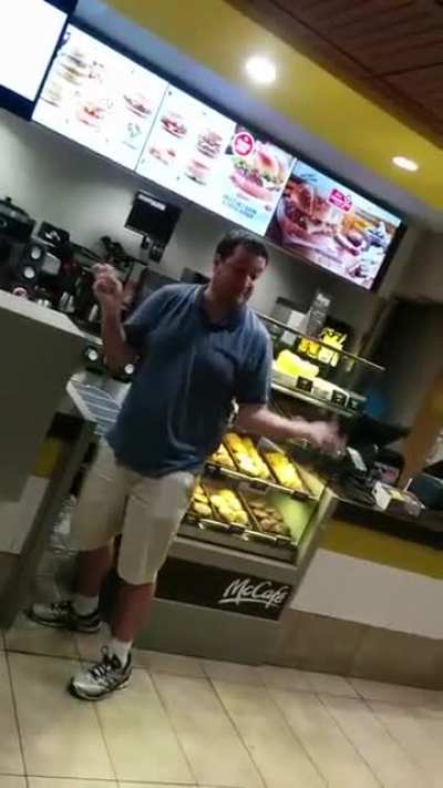 Being a sexist disruptive arsehole at McDonald's
