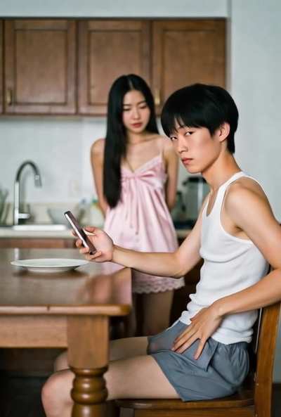 He likes to film his sister and watch porn near her, but she noticed and now he doesn't know what to do.