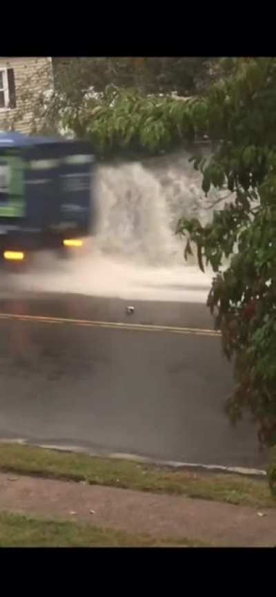 Playing in the rain