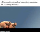 saw another post like this and wanted to make a playful jab similar to it— i mean kasumi fans go brrrrr hwheahe