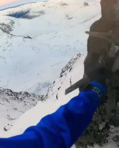 Just a casual morning walk in the Alps.